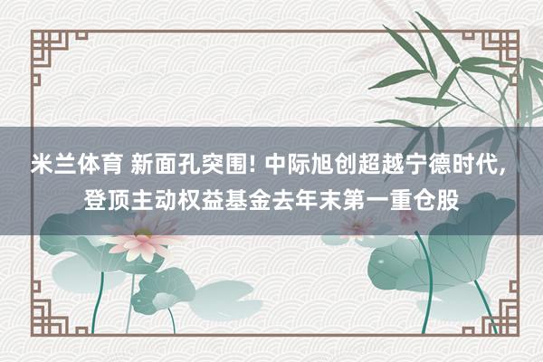 米兰体育 新面孔突围! 中际旭创超越宁德时代, 登顶主动权益基金去年末第一重仓股